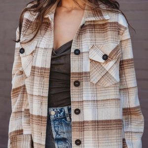 EMORY PARK — Plaid About You Shacket.